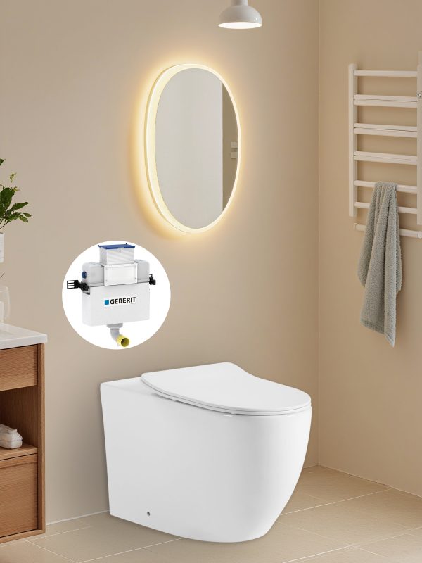 Veda Geberit inwall floor toilet suite (Sigma8/Alpha12+KDK105T) - Image 7