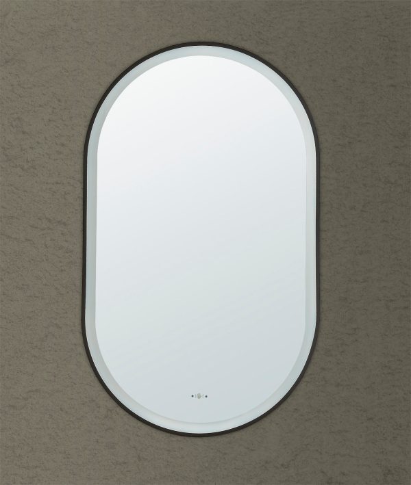 Lirra Iron Framed LED Mirror Electroplated 450/600mm LOFM4590/LOFM60100-MB/BG/BN/GM - Image 2