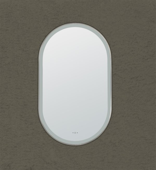 Lirra Iron Framed LED Mirror Electroplated 450/600mm LOFM4590/LOFM60100-MB/BG/BN/GM - Image 4