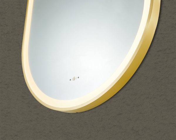Lirra Iron Framed LED Mirror Electroplated 450/600mm LOFM4590/LOFM60100-MB/BG/BN/GM - Image 7