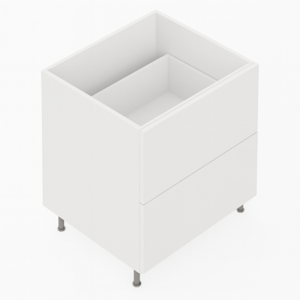Kitchen Cabinet 3 Drawer Cupboard 400/450/500/600/700mm 2DB-400/450/500/600/700-BOX