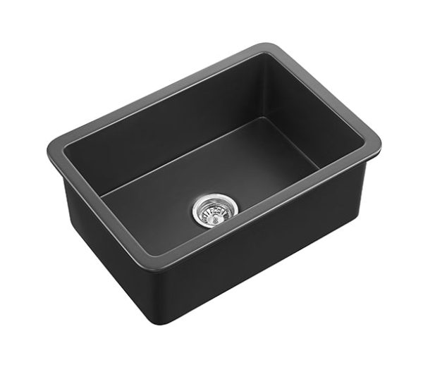 Camden Fireclay Square insert/undermound sinks 810*480*255mm (FCND810GW/MB) - Image 3