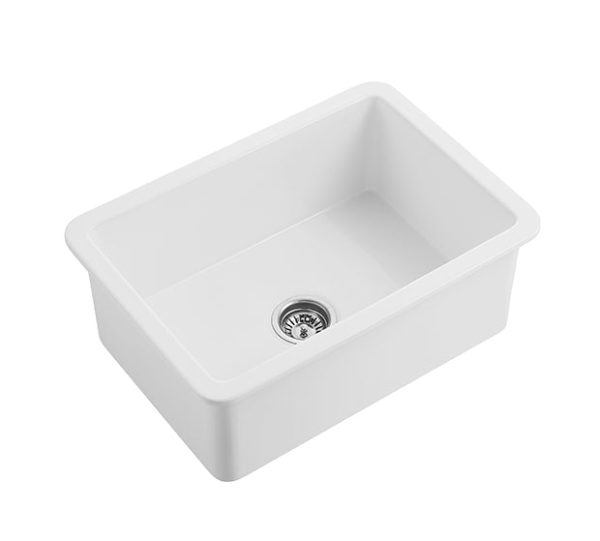 Camden Fireclay Square insert/undermound sinks 810*480*255mm (FCND810GW/MB) - Image 6