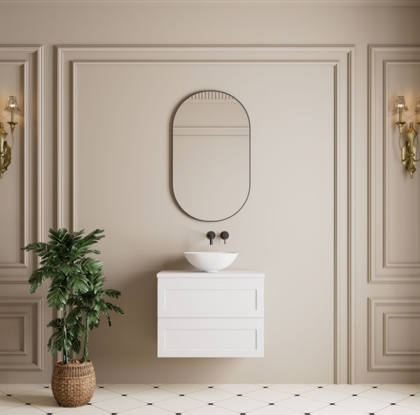 Vetra Aluminum Framed Mirror 5mm Copper Free with Safety Film 450*900/600*1000mm VOFM4590/VOFM60100-MB/BN/GM - Image 2