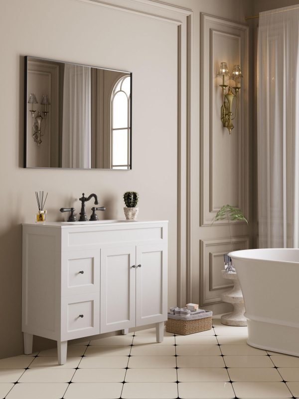 Vetra Aluminum Framed Mirror 5mm Copper Free with Safety Film 450/600/750/900/1200 VSFM4560/6075/7575/9075/1290-MB - Image 2