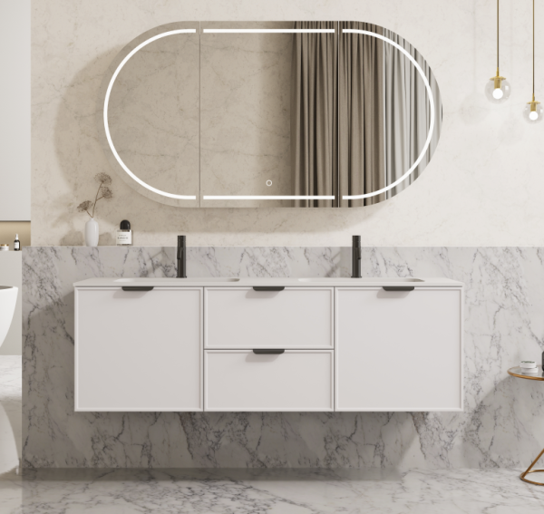 CETO Miami Wall Hung PVC Cabinet CM1521W-OG/MB/MW - Image 3