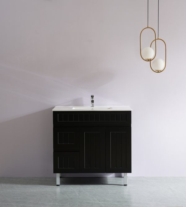 Acacia Free-Standing PVC Vanity AC94LL/AC94RL-MW/MB