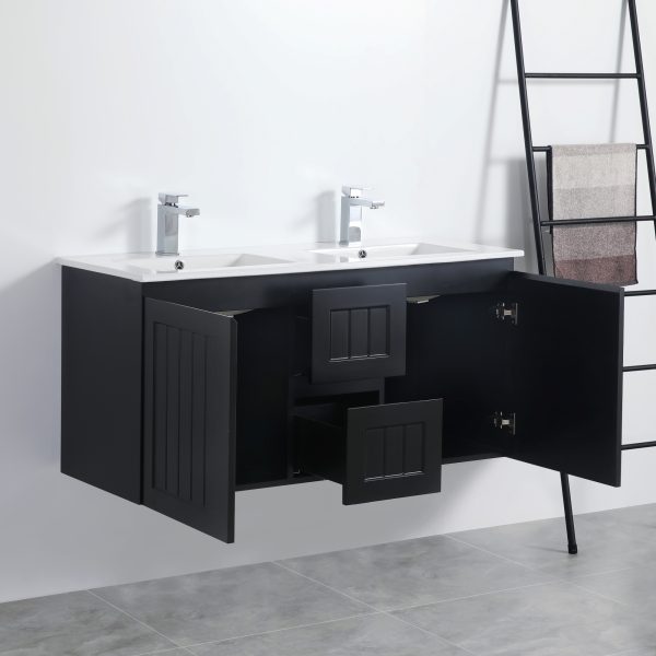 Acacia Wall-Hung PVC Vanity AC124DW-MW/MB - Image 3