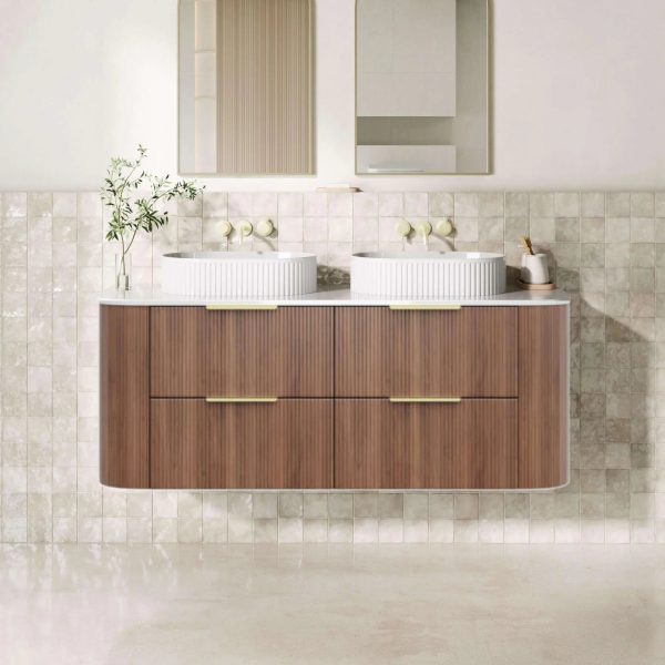 CETO Artis Wall-Hung PVC Fluted Curved Cabinet ART1800W-D-CO/PO/WAL - Image 4