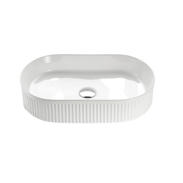 Cascade Flute Oval Art Basin  CA5937-GW/MW/MB