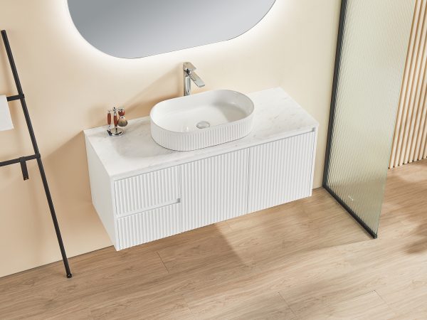 CETO Brindabella Wall Hung PVC Vanity CB124LW/CB124RW-MW/MB - Image 2