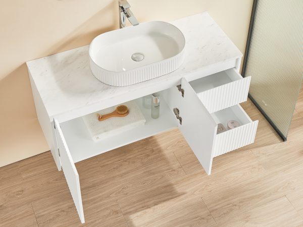 CETO Brindabella Wall Hung PVC Vanity CB124LW/CB124RW-MW/MB - Image 4