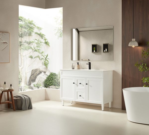 VITO Hamilton Floor PVC Vanity 1200mm HMT124DL-MW/MB - Image 3