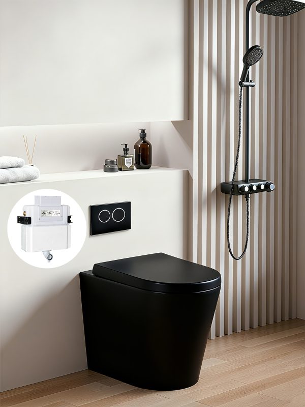 Avis R&T inwall floor toilet suite G30032/G3005+KDK102R/KDK102R-MW/KDK102R-MB - Image 4