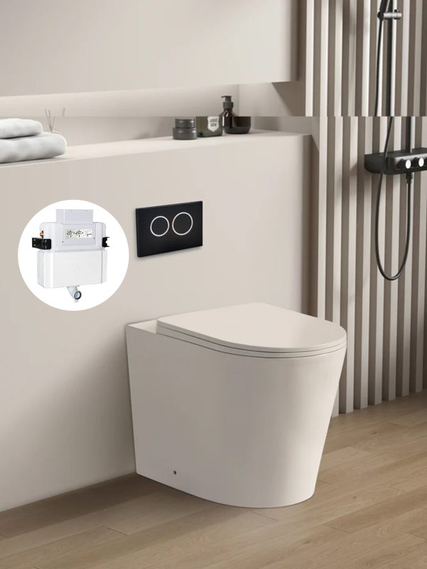 Avis R&T inwall floor toilet suite G30032/G3005+KDK102R/KDK102R-MW/KDK102R-MB - Image 2