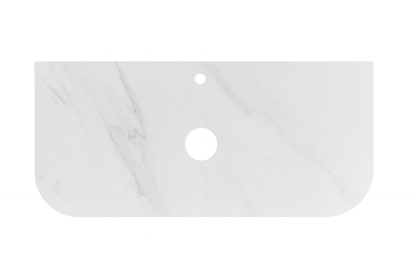 VITO Silica-Free Artificial Quartz Top- Curve 75CV(750*505*20mm) - Image 2