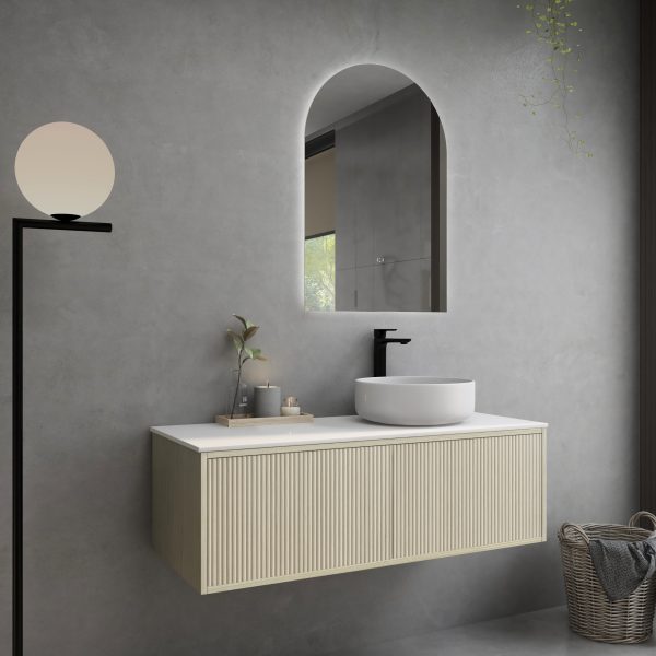 Bellevue Wall-Hung PVC Fluted Vanity Bellevue K123RW/K123LW - Image 2
