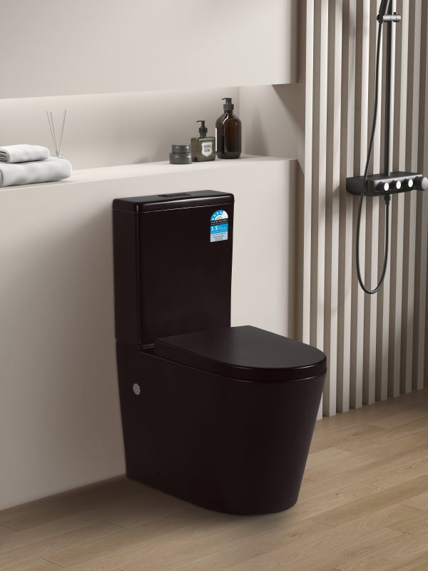 Roma Rimless Toilet Suite Dual Flush 655*385*870mm V022R/V022R-MB - Image 6