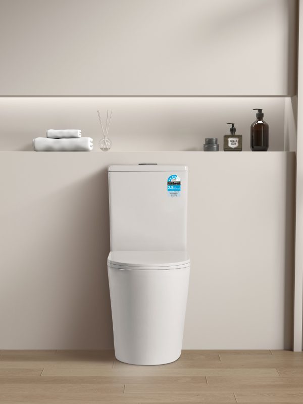 Roma Rimless Toilet Suite Dual Flush 655*385*870mm V022R/V022R-MB - Image 2