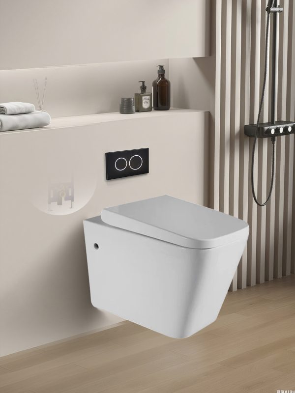 Qubist Geberit In Wall Wall Hung  Toilet Suite (G30031/G3005-F+ KDK303)