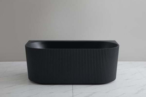 BGV-1700 Back to Wall Oval Free Standing Bathtub - Image 3
