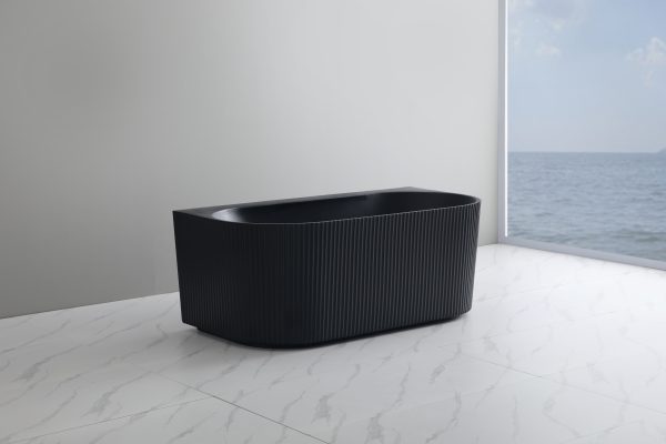 BGV-1700 Back to Wall Oval Free Standing Bathtub