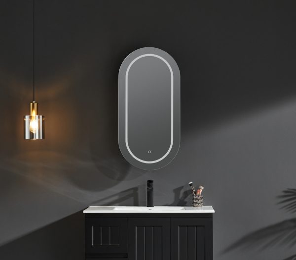 Lumero LED PVC Mirror Shaving Cabinet 450x900x155mm LOSV4590MW-LED/LOSV4590MB-LED - Image 4