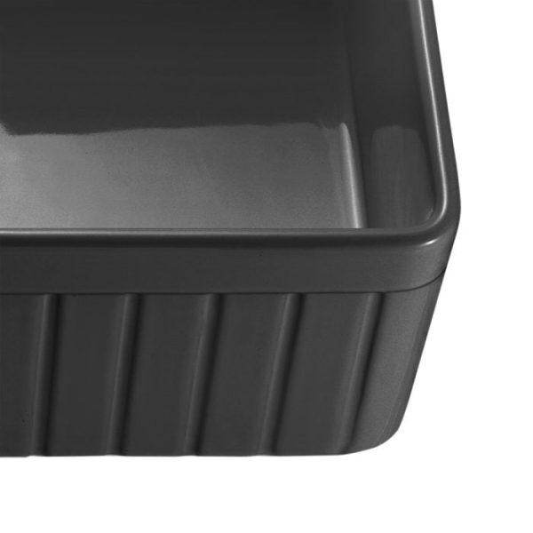 Bradley Fireclay Farmhouse Single Sink 838*456*252mm (FCBD828GW/MB) - Image 6