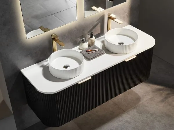 Wall-Hung PVC Vanity AVT1800W-MW/MB - Image 2