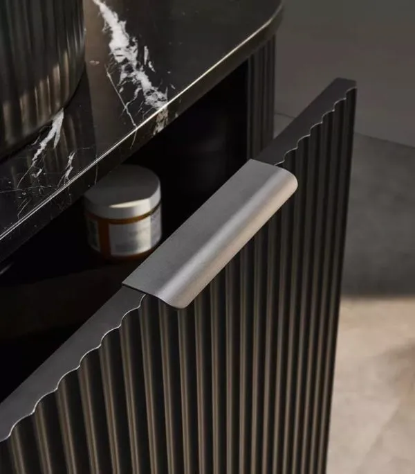 VITO Avantti Fluted Curved Vanity 750mm AVT750W-MW/MB - Image 3