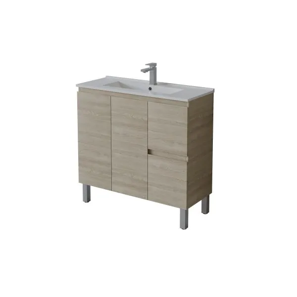 NORDIC Slim Freestanding Vanity with Legs N93LLG/N93RLG - Image 12