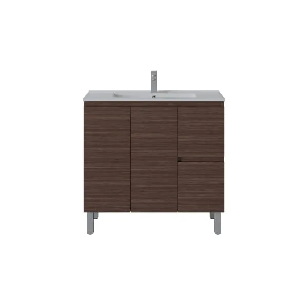 NORDIC Slim Freestanding Vanity with Legs N93LLG/N93RLG - Image 9